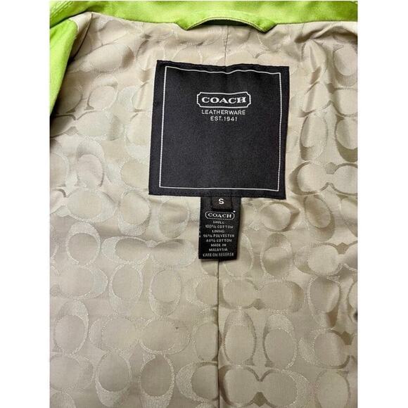 Women's Vintage Coach Twill Coat Size Small - Picture 4 of 11